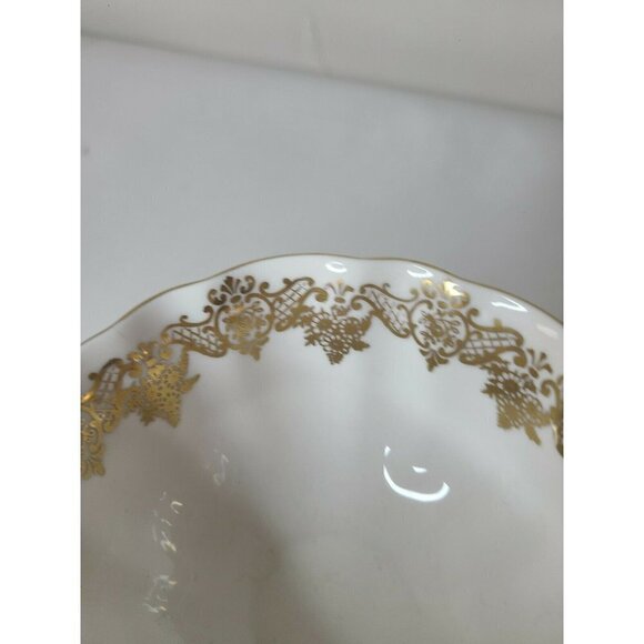 VINTAGE Shelley Fine Bone China Teacup And Saucer Set Burgundy Gold Trim Rare - Picture 3 of 6